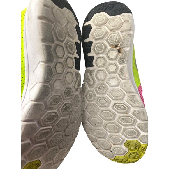 Nike Womens Free RN 5.0 Pink & Yellow Mesh Running Shoes Lightweight Lace-Up Siz - Picture 7 of 7